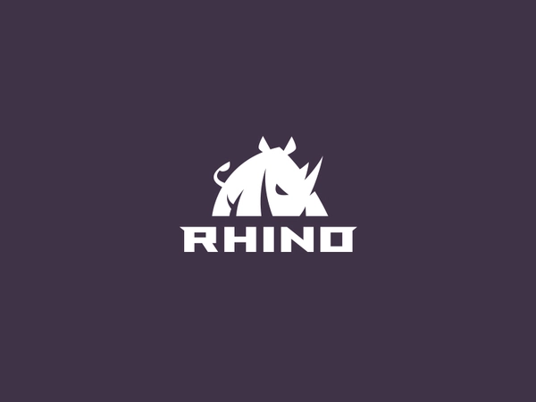 Rhino Round 2 kreatank illustration mark creative design logo rhinocer.webp
