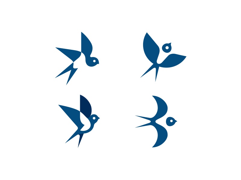Swallow logo versions kreatank flat logo negative space birds bird swa.jpg