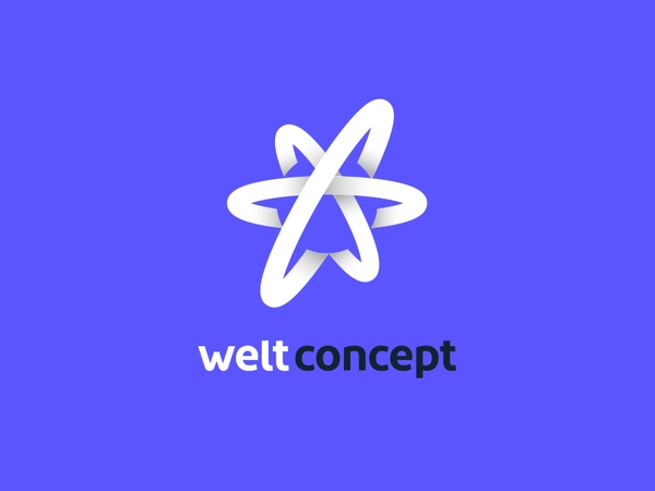 Welt Concept kreatank branding brand identity logo star negative space.webp