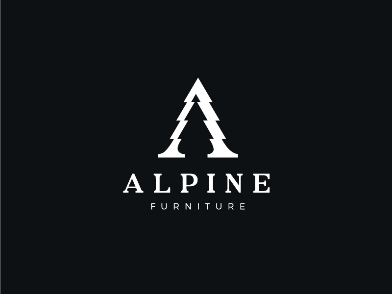 Alpine conifer design furniture mountain alps tree letter a letter mar.jpg