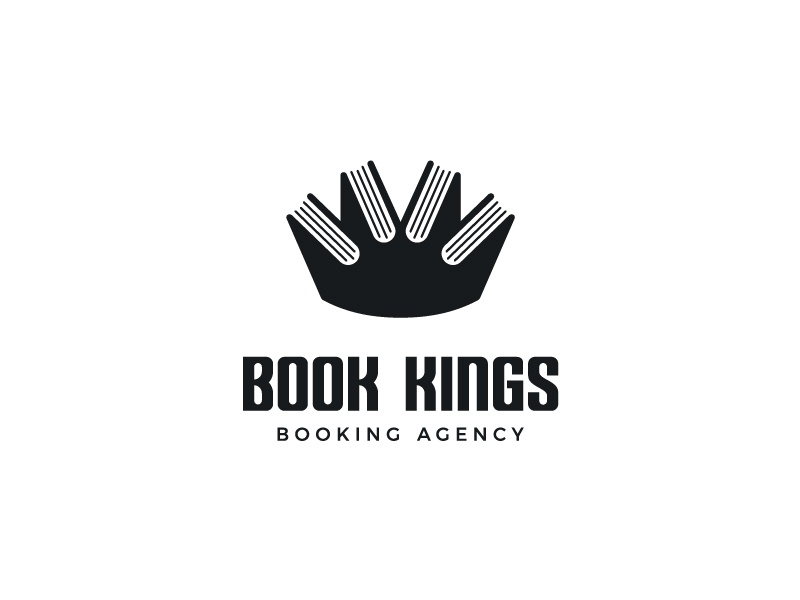 Book booking book crown king symbol mark logo.jpg