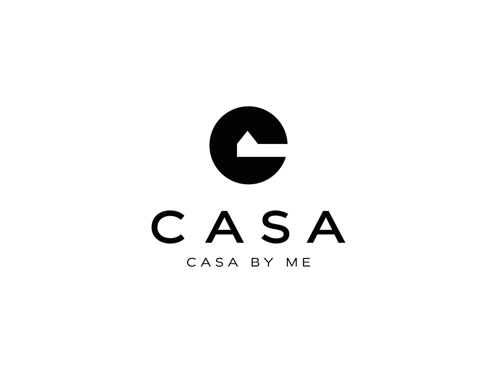 Casa negative space logo casa realestate home house negative space ide.webp