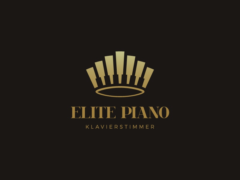 Elite Piano identity branding tuner music king elite crown piano symbo.jpg