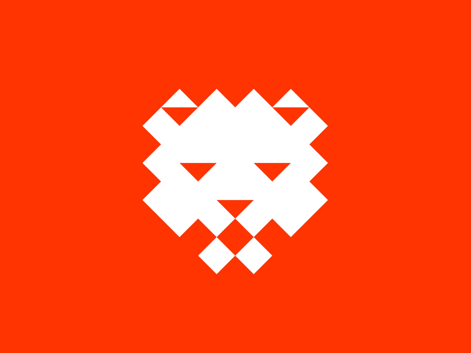 Lion minimal pixel lion animal identity branding mark symbol logo.jpg
