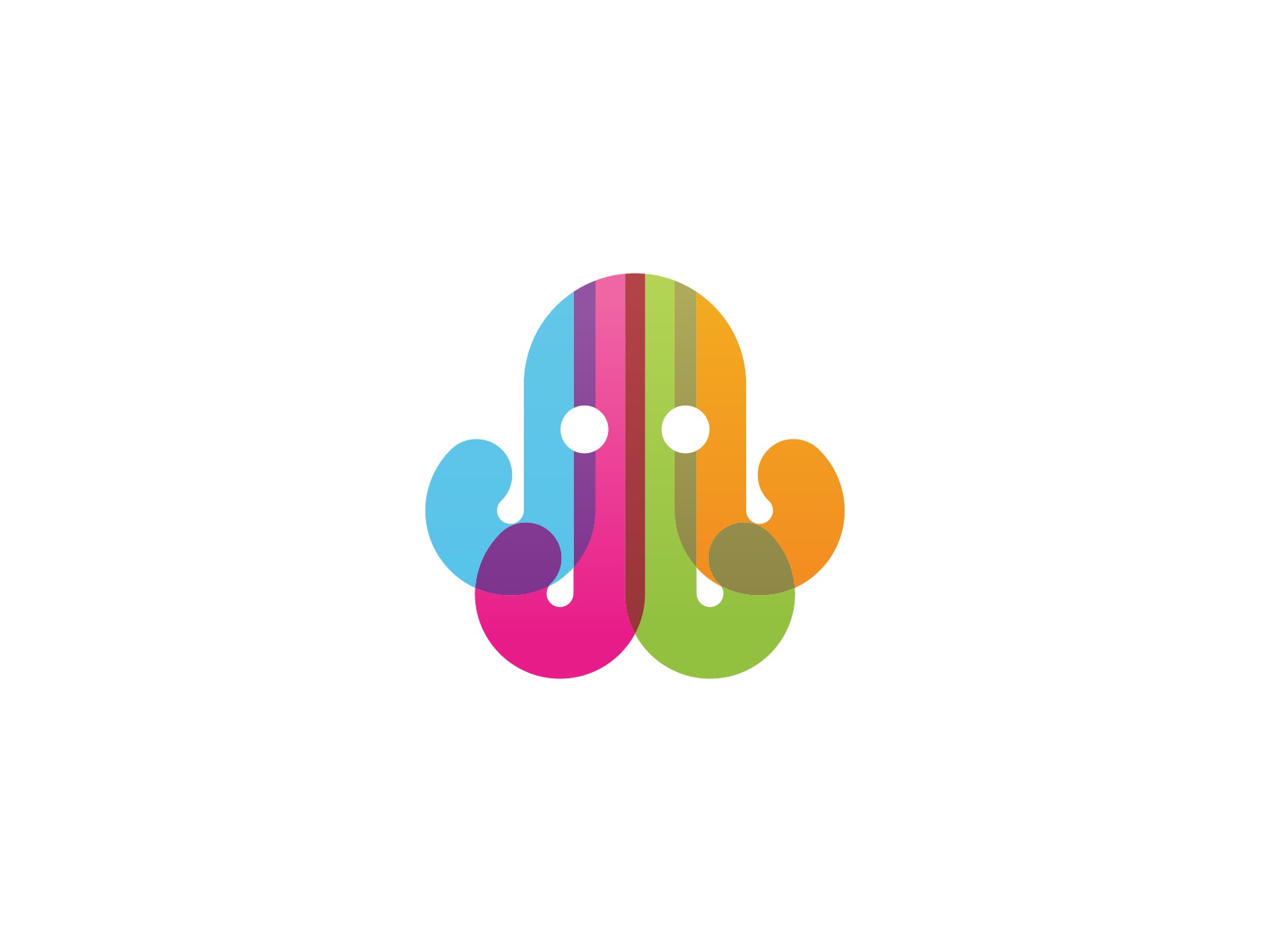 Octopus colors overlapping octopus identity branding animal mark symbo.jpg