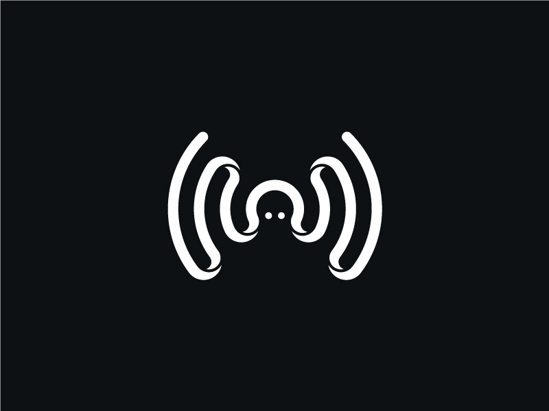 Octopus Wireless identity branding line wifi wireless octopus animal s.webp