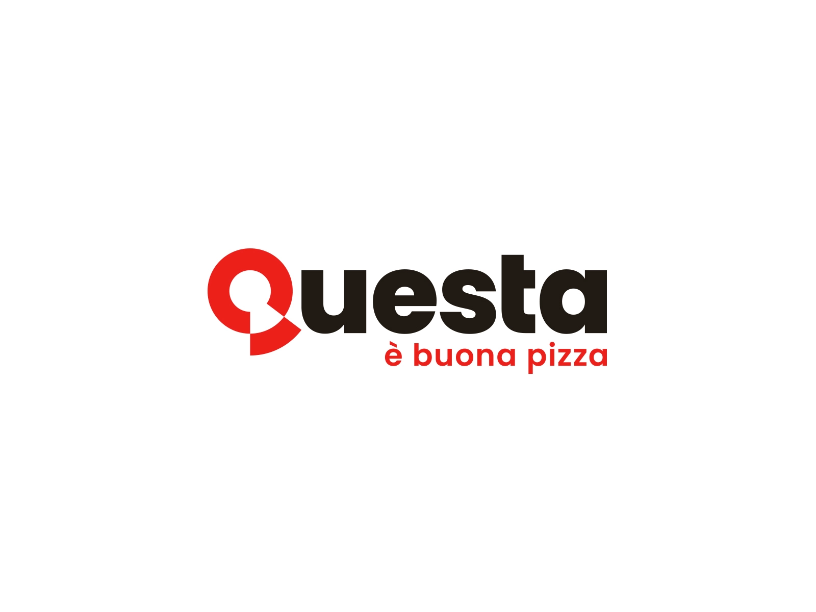 Questa è buona pizza! lettering typeface logotype italian food food an.webp