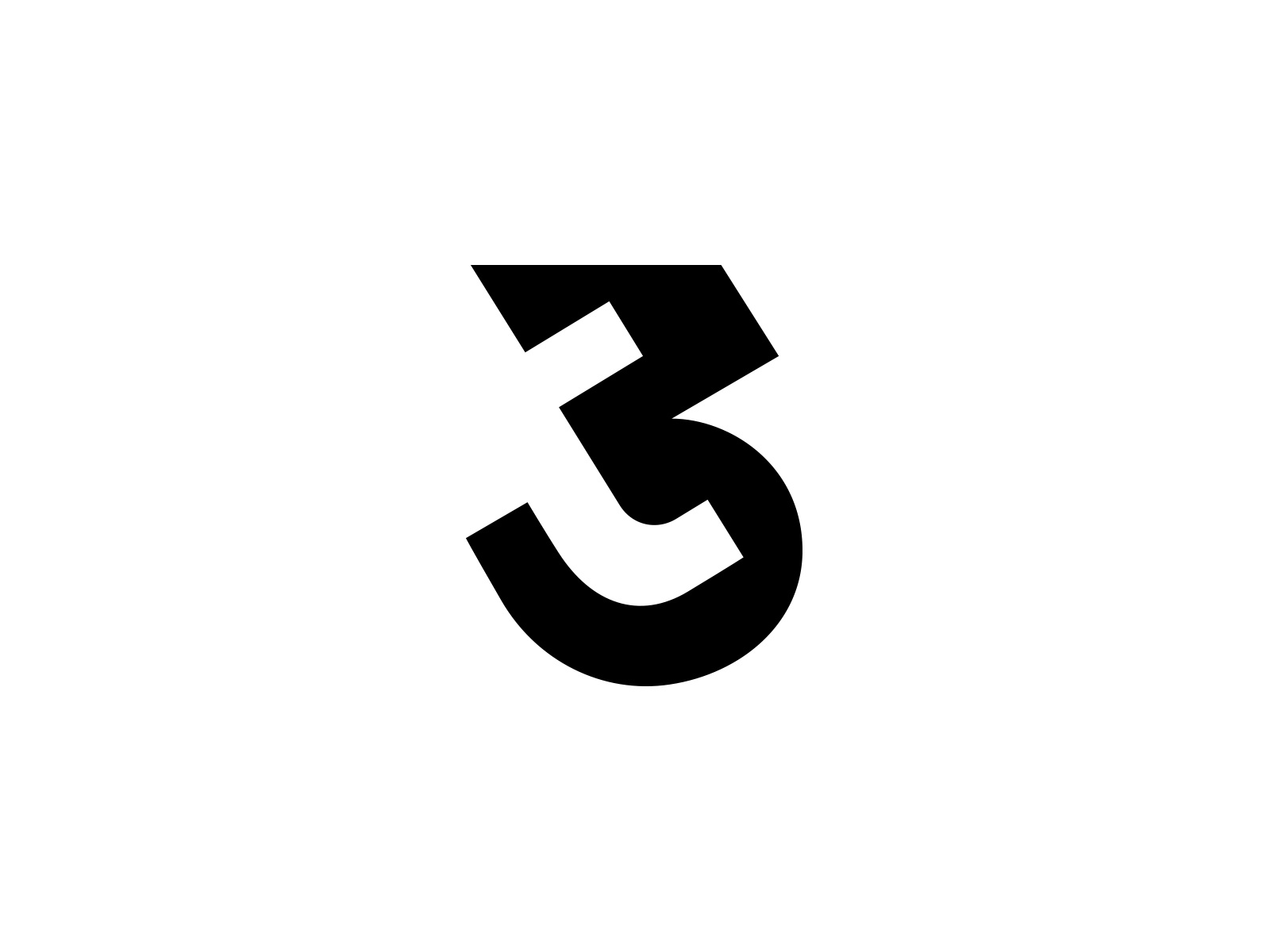 t3 3t number negative space identity branding mark symbol logo.jpg