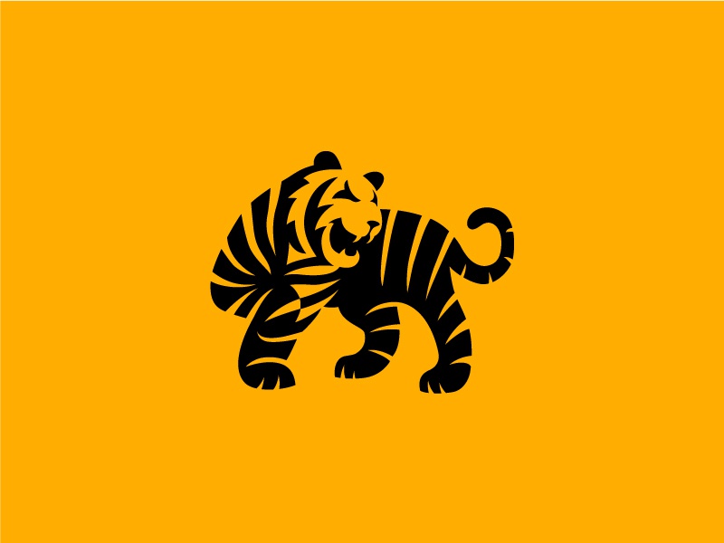Tiger negative space tiger animal symbol mark logo.jpg