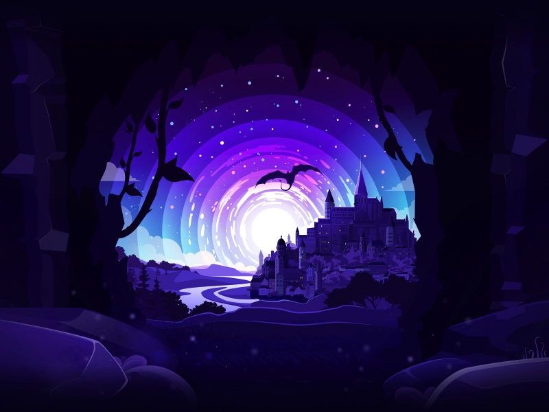 Dragon Castle   inspire scene mysterious mysterio fantasy art fantasya.webp
