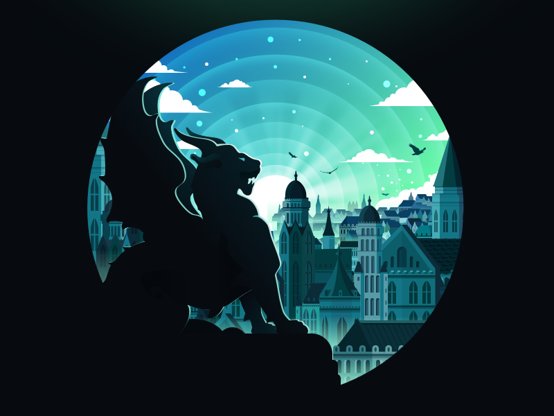 Gargoyles King building roof architecture guard dark sculpture lion ma.webp