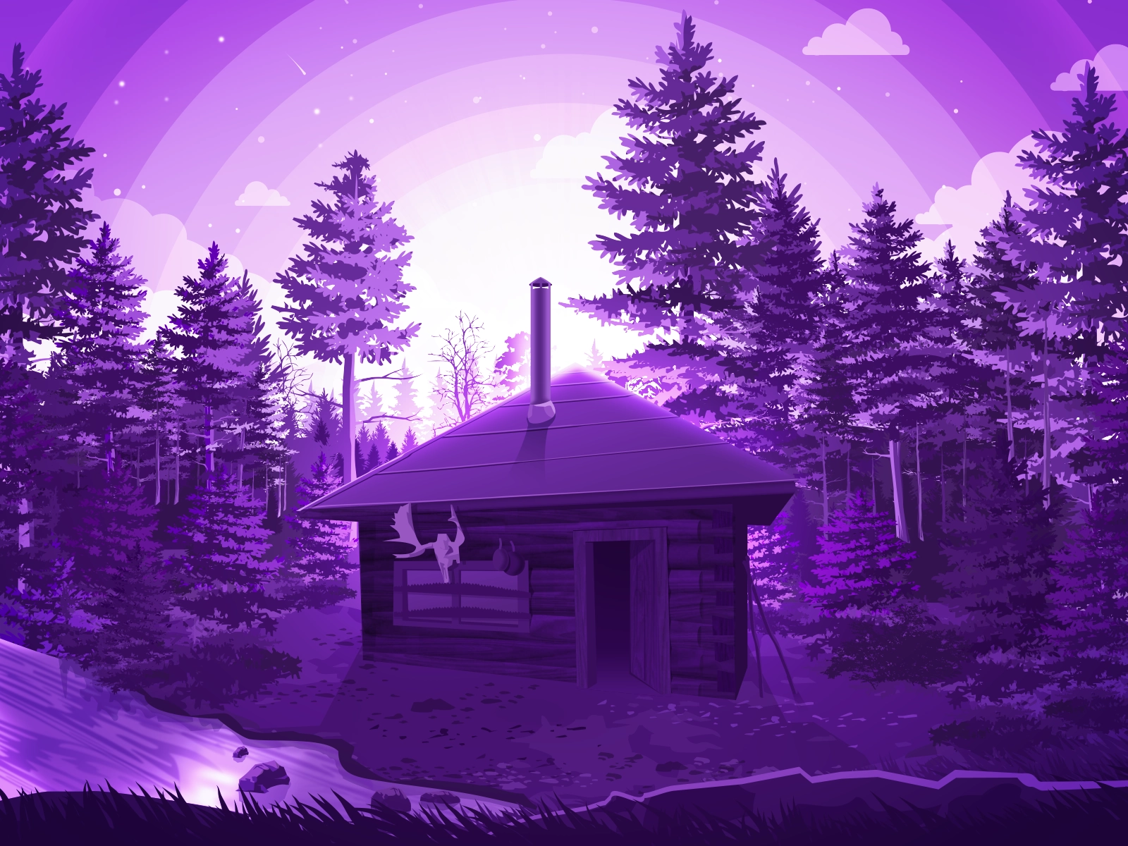 Forest House algonquin wild reserve park canada reserved artwork art i.webp