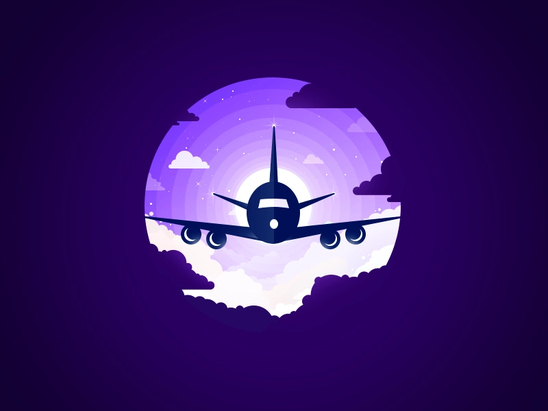 Night Aircraft dark violet night landscape inspired inspire inspiratio.webp