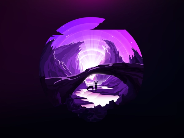 Purple valley tree illustration negative trend proart prokopenko lands.webp