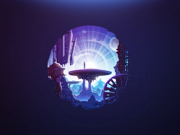 Space UFO wtf skyscraper prokopenko proart planet sky mountain window.webp