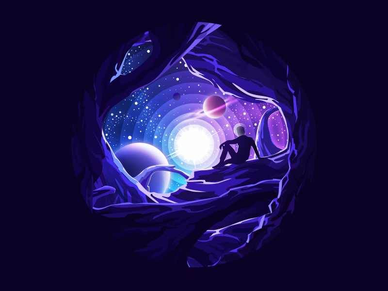Star Field calming calm relax scene stars star planet cosmonaut astron.webp