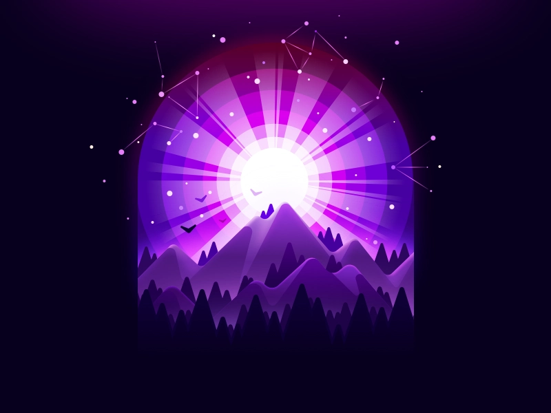 Starry Sky night starry inspire inspiration window radiance landscape.webp