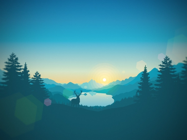 Lakeside Sunrise landscape gradient svg.webp