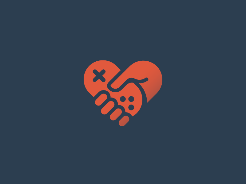 Love the game icon logo hold finger love heart play game gamepad contr.png
