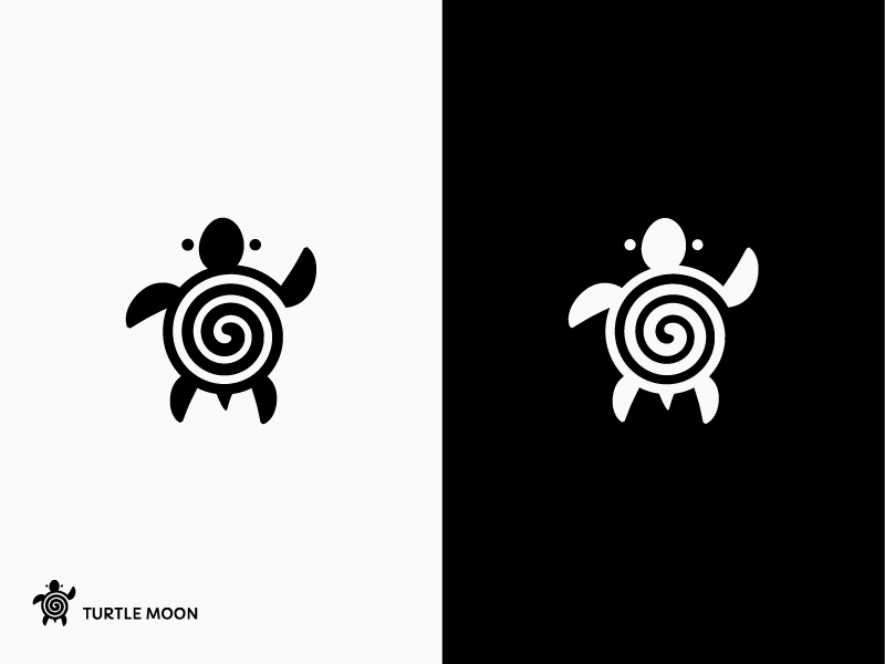 Turtle spin spiral symbol icon logo animal therapy moon turtle.png
