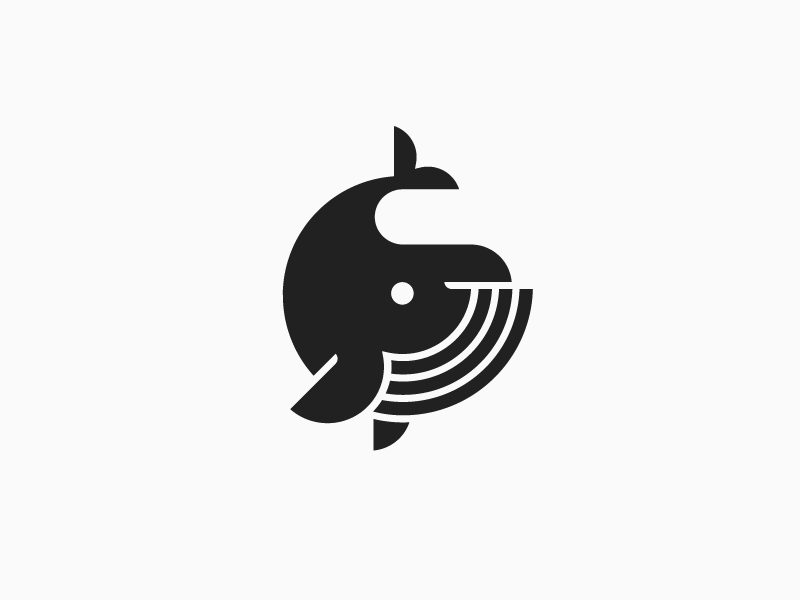Whale black circle icon symbol design logo animal fish whale.png