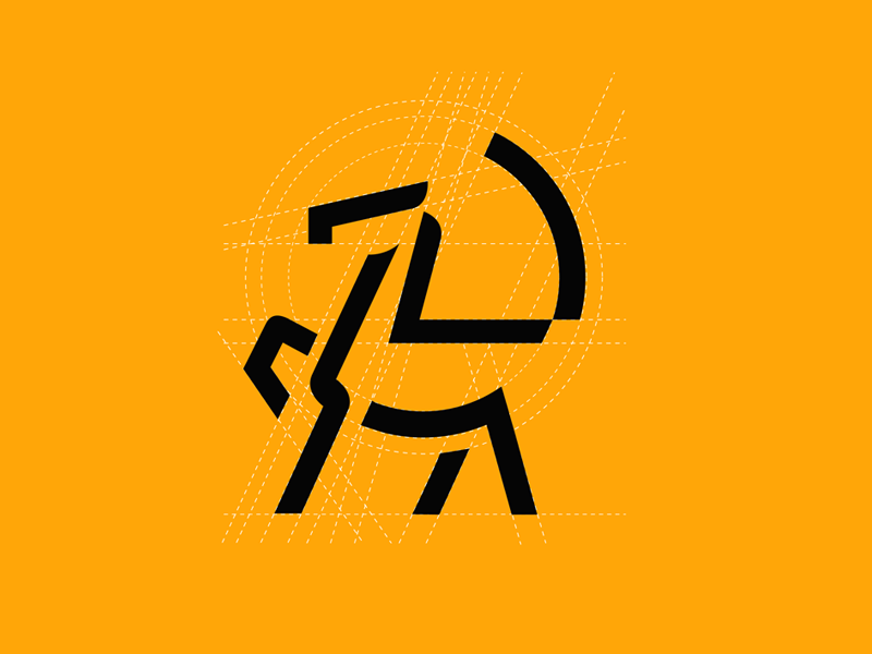 Colt male baby horse logo grid simple monoline minimal black animal ye.png