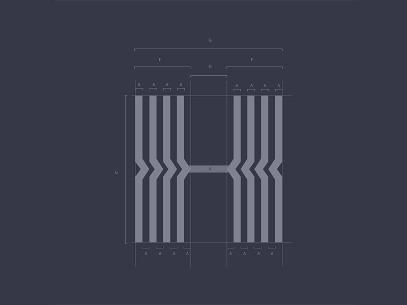 Holendale Unused Logo logoforsale h geometric design simple monoline m.jpg