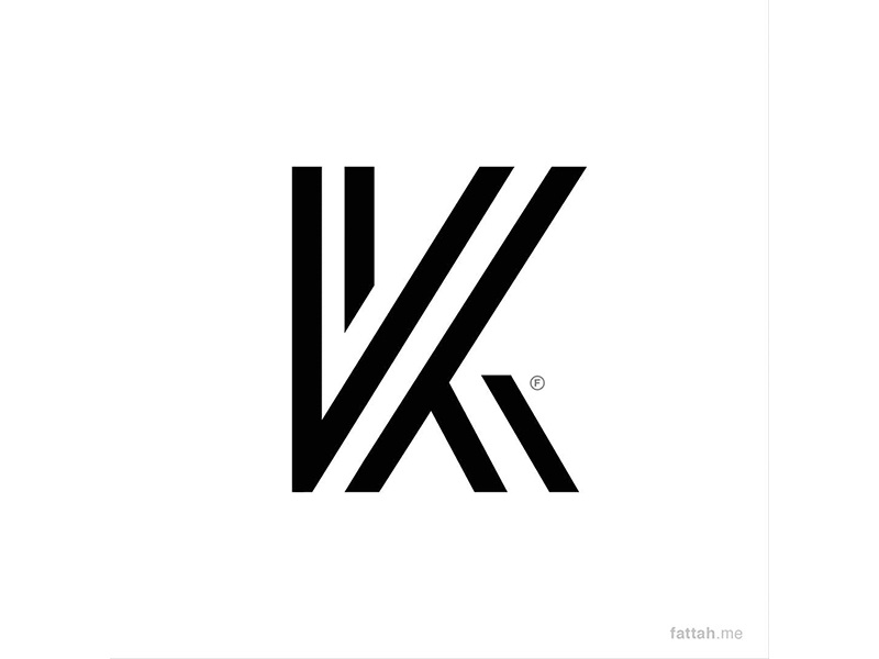 Unused Karyain Logo Concept simple geometric k logodesign logoforsale.jpg