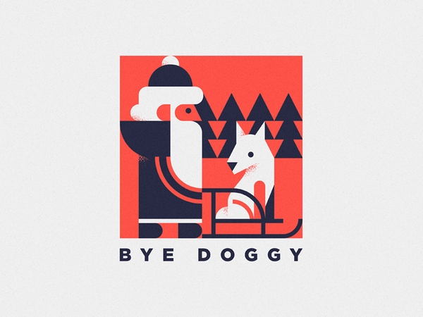 bye year of the dog illustration christmas happynewyear santa characte.webp