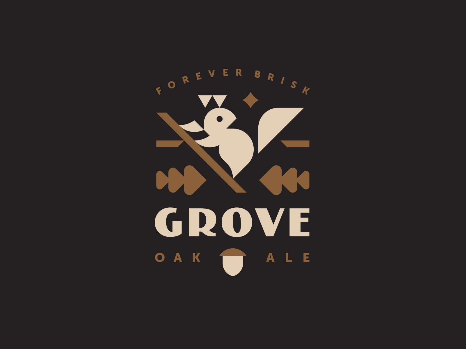 Grove geometric beer branding beer bottle beer label beer can mascot i.webp