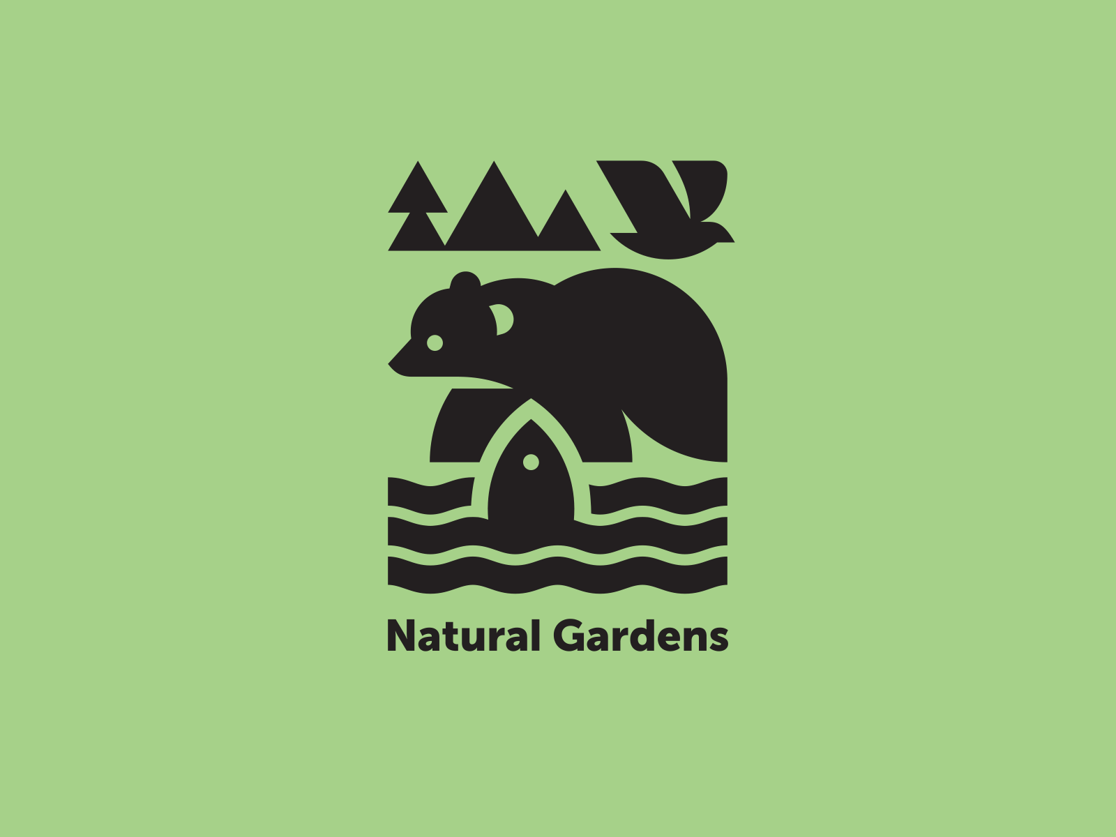 Natural Gardens geometric modern logo nature logotype logo alaska wate.png