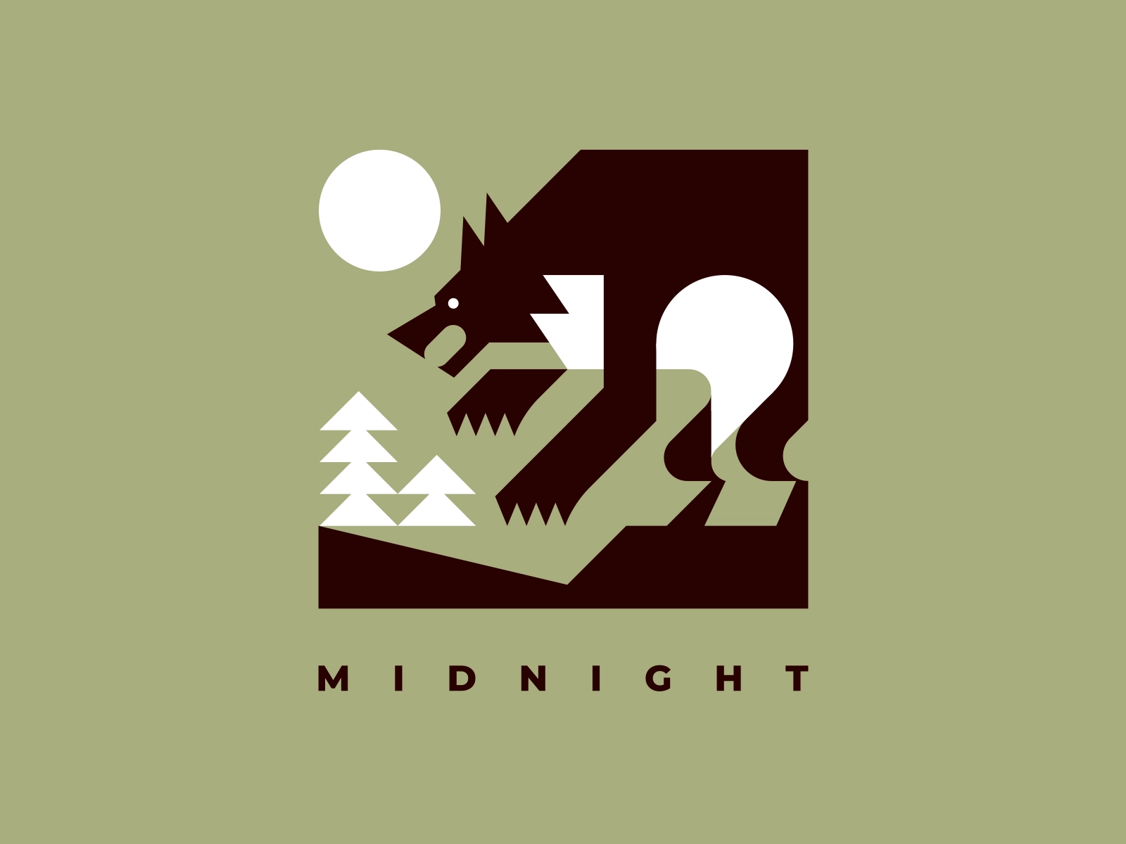 Werewolf wild mystic halloween animal logo midnight animals moon natur.webp