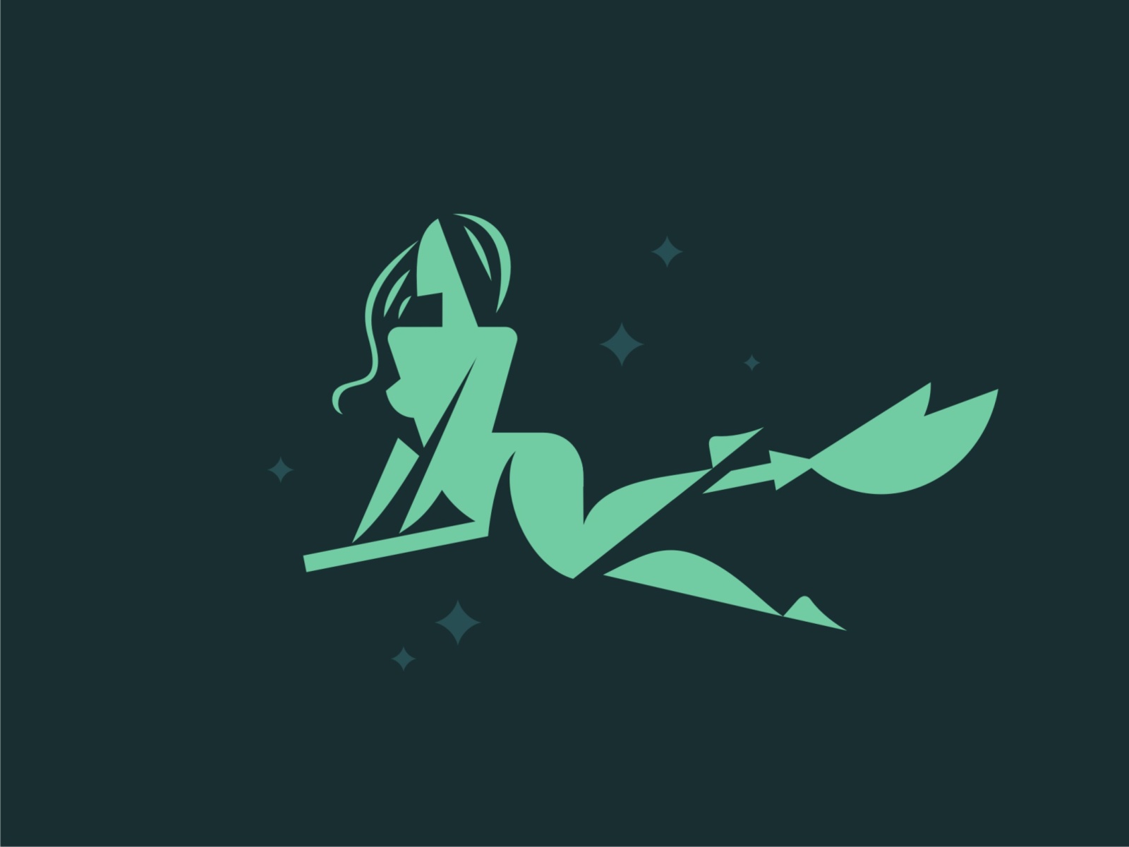 Margarita geometric art margarita broom flight night witch emblem vect.jpg