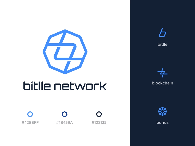 Bitlle Network Logo lettering typography branding identity branding fi.webp