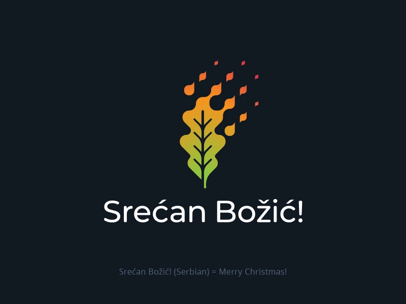 Christmas tradition in Montenegro leaf oak fire serbian new year chris.webp