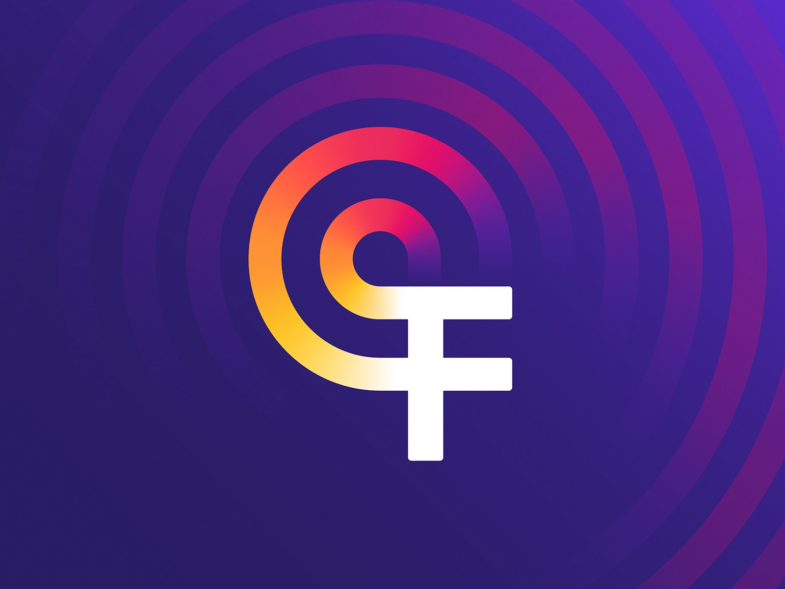 F Letter + Orbit Logo lettering mark fire 3d logo gradient pattern rip.webp