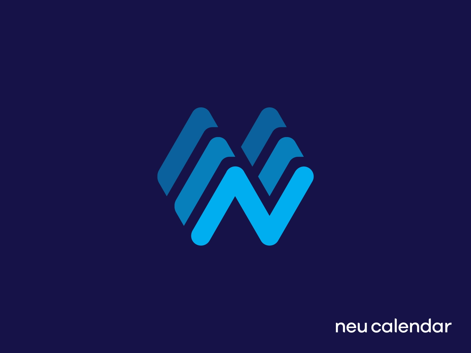 Neu Calendar Logo letter n waves calendar branding logo.webp