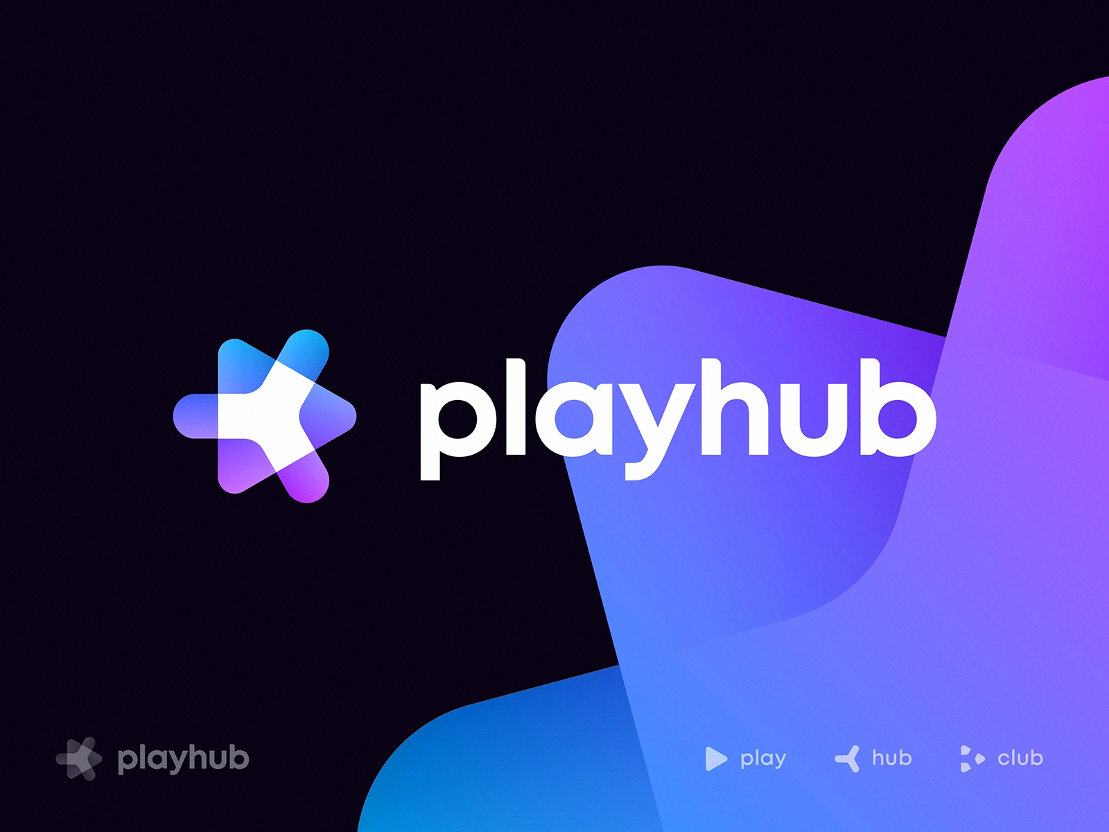 Playhub Logo Concept ar video logo server player connection community.webp