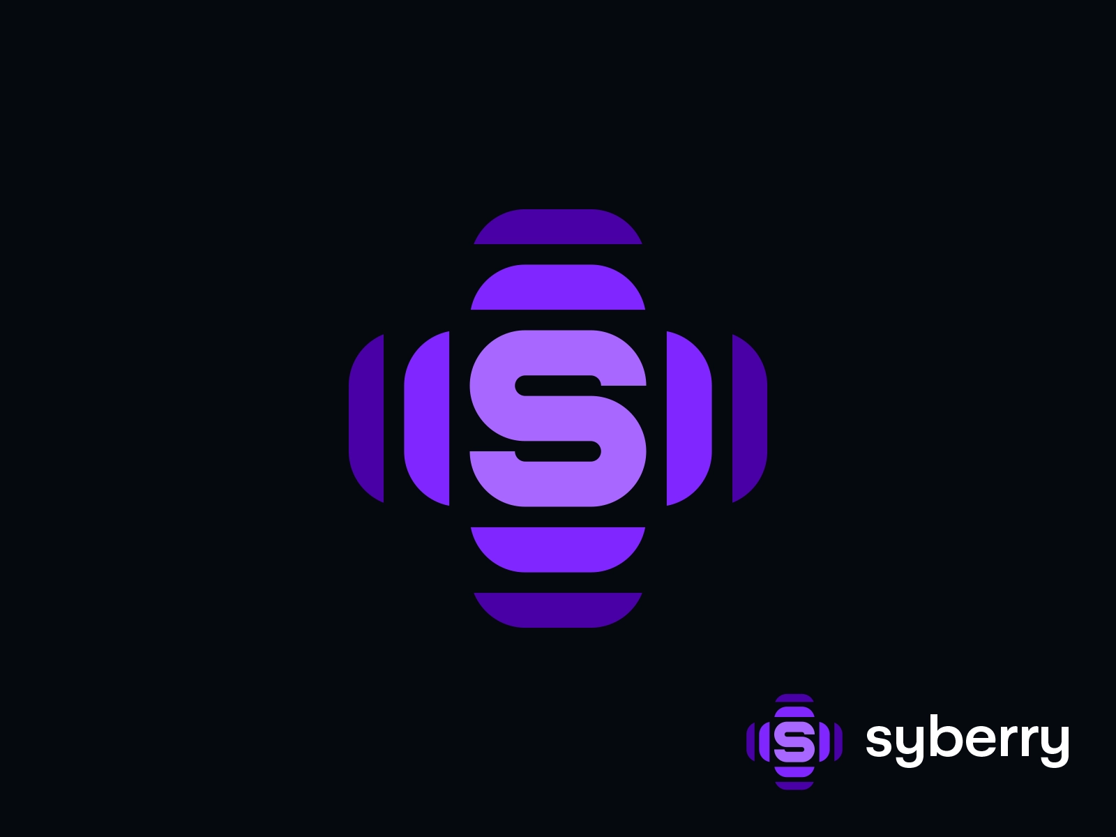 Syberry Logo glitch star sun mobile startup unused berry cyber spectru.webp