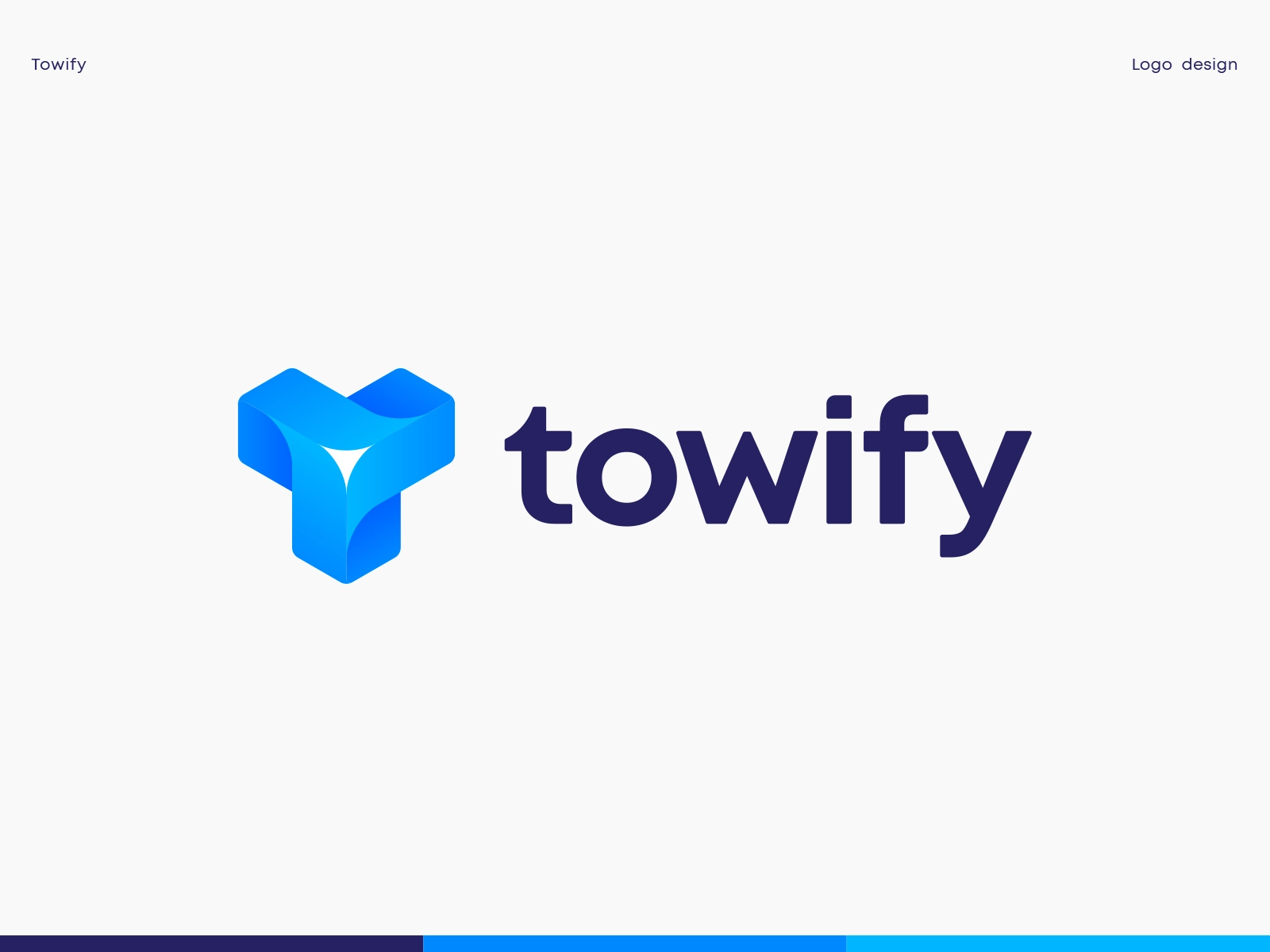 Towify Logo flower turbine mark symbol logotype letter t startup ident.webp