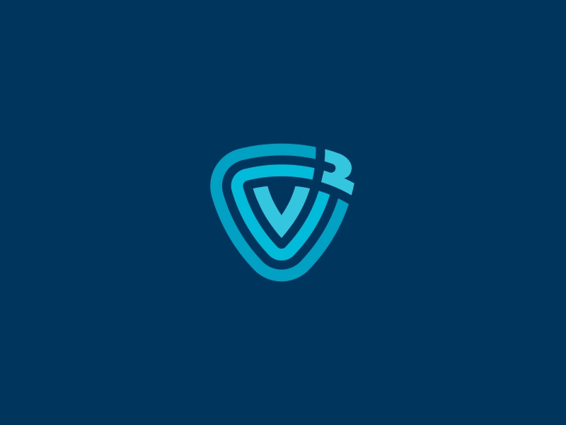 V squared data branding identity ripple waves lines it triangle monogr.webp