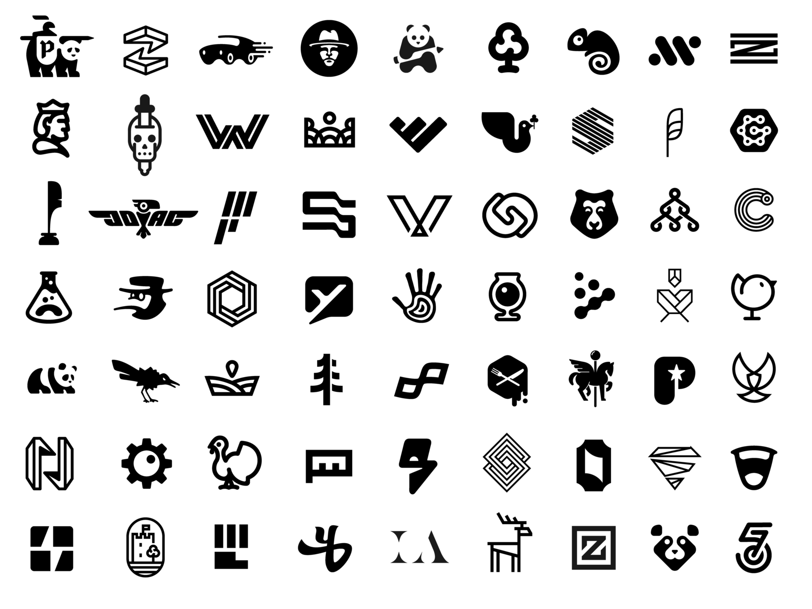 2018 Logofolio symmetry animal badge monogram geometric portfolio coll.png