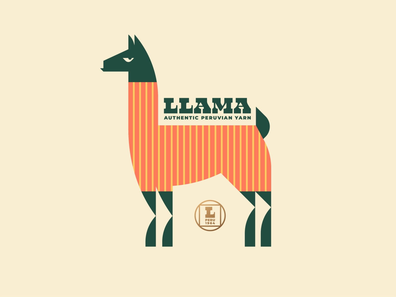 Brandimals 12 - Llama kuzco peruvian andes peru skein needle fabric sw.webp