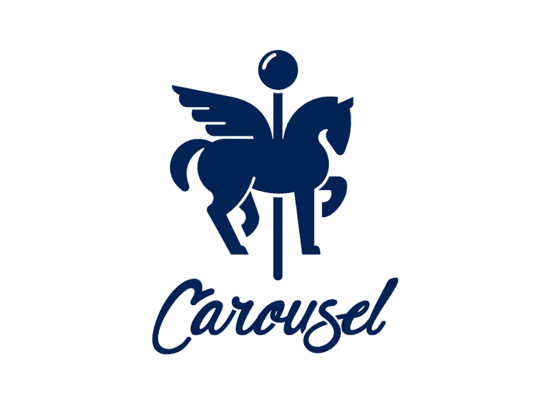 Carousel Travel Logo brand identity flying horse travel pin map horse.png