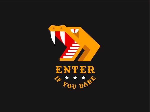 Enter if You Dare stairs venom viper cobra circus rollercoaster amusem.webp