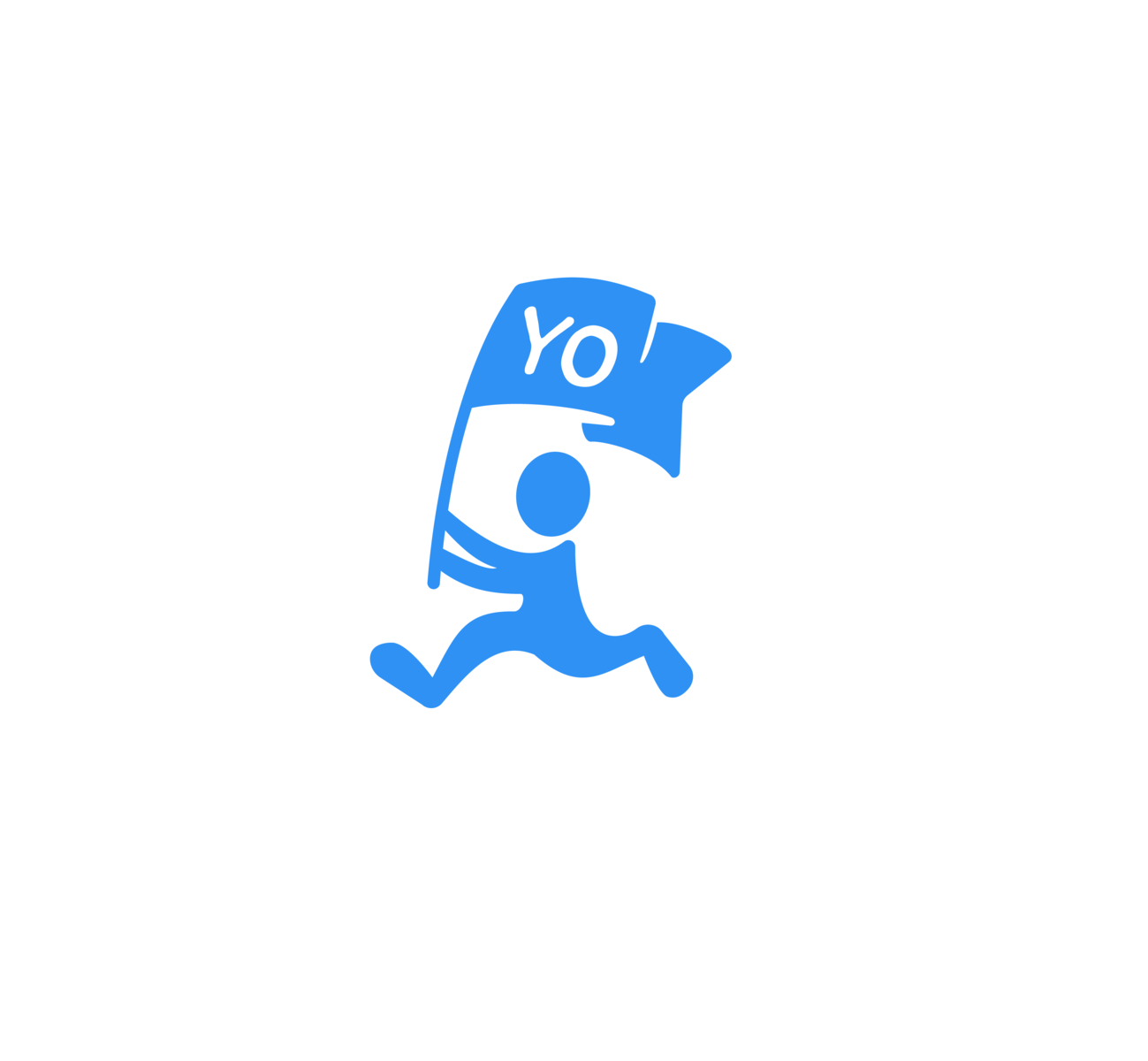 Flag Bearer - Messenger App app run running yo flag mascot character b.png