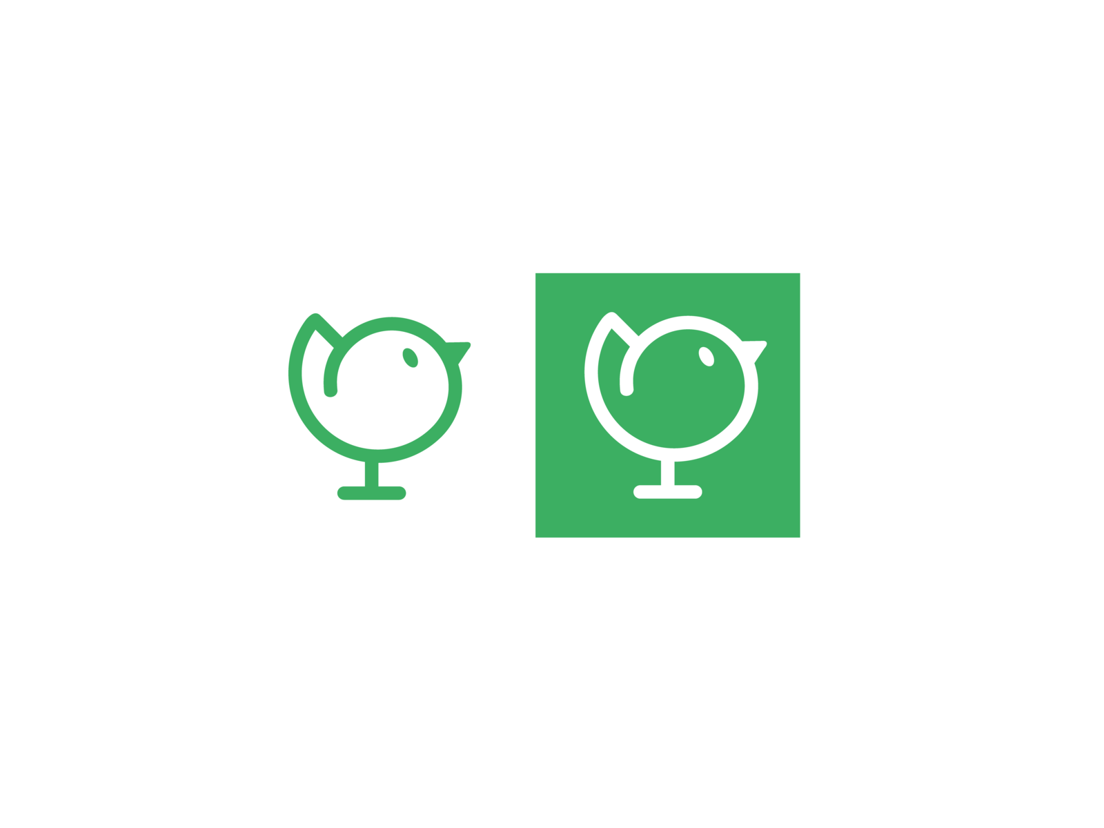 Globe + Bird Icon adventure travel blog globe bird travel animal brand.png