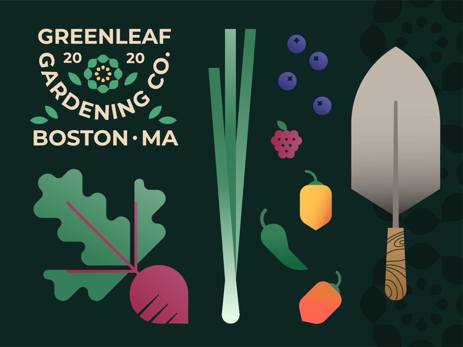 Gardening spring badge leaf flower jalapeno onion scallion turnip beet.webp