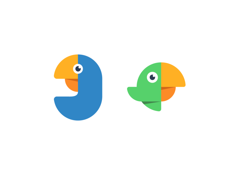 Parrot Characters tropical parrot mascot bird travel animal brand iden.png