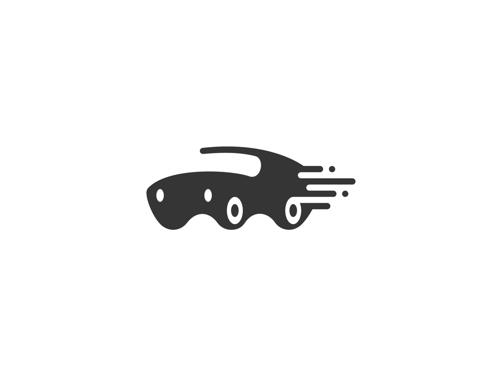Sports Car shadow negative space geometric drawing porsche car logomar.png